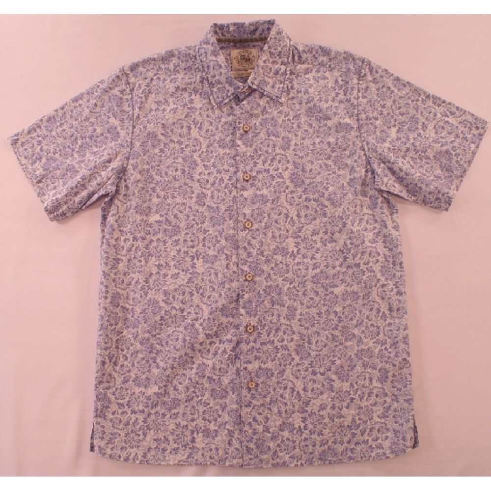 Pusser's SS Camp Shirt Blue Print New NWT $75.00